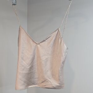 Zara Cream Fitted Crop Camisole